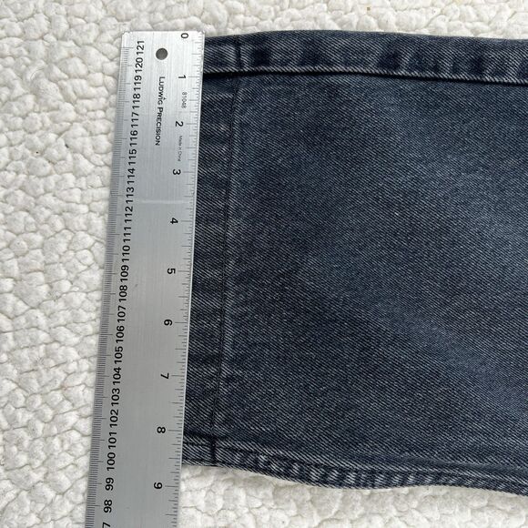 VTG 90s Anchor Blue Loose Jeans 36x30 (Actual 34x27) Black Y2K Grunge Skate - Picture 12 of 13